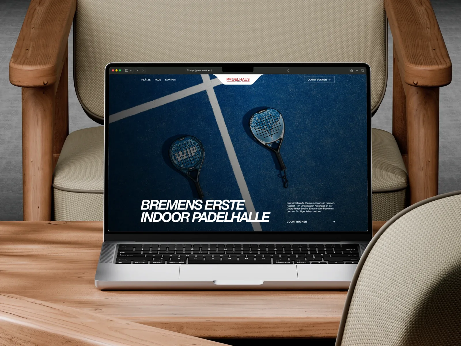 Padel Website – Detail